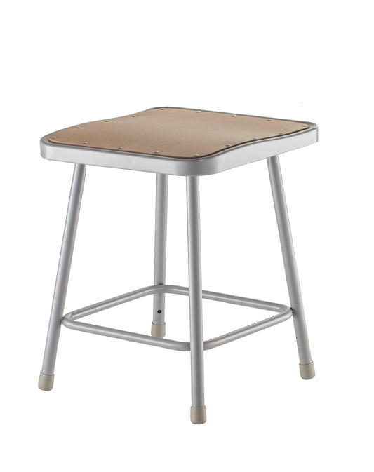 17.5" Height Heavy Duty Square Seat Steel Stool