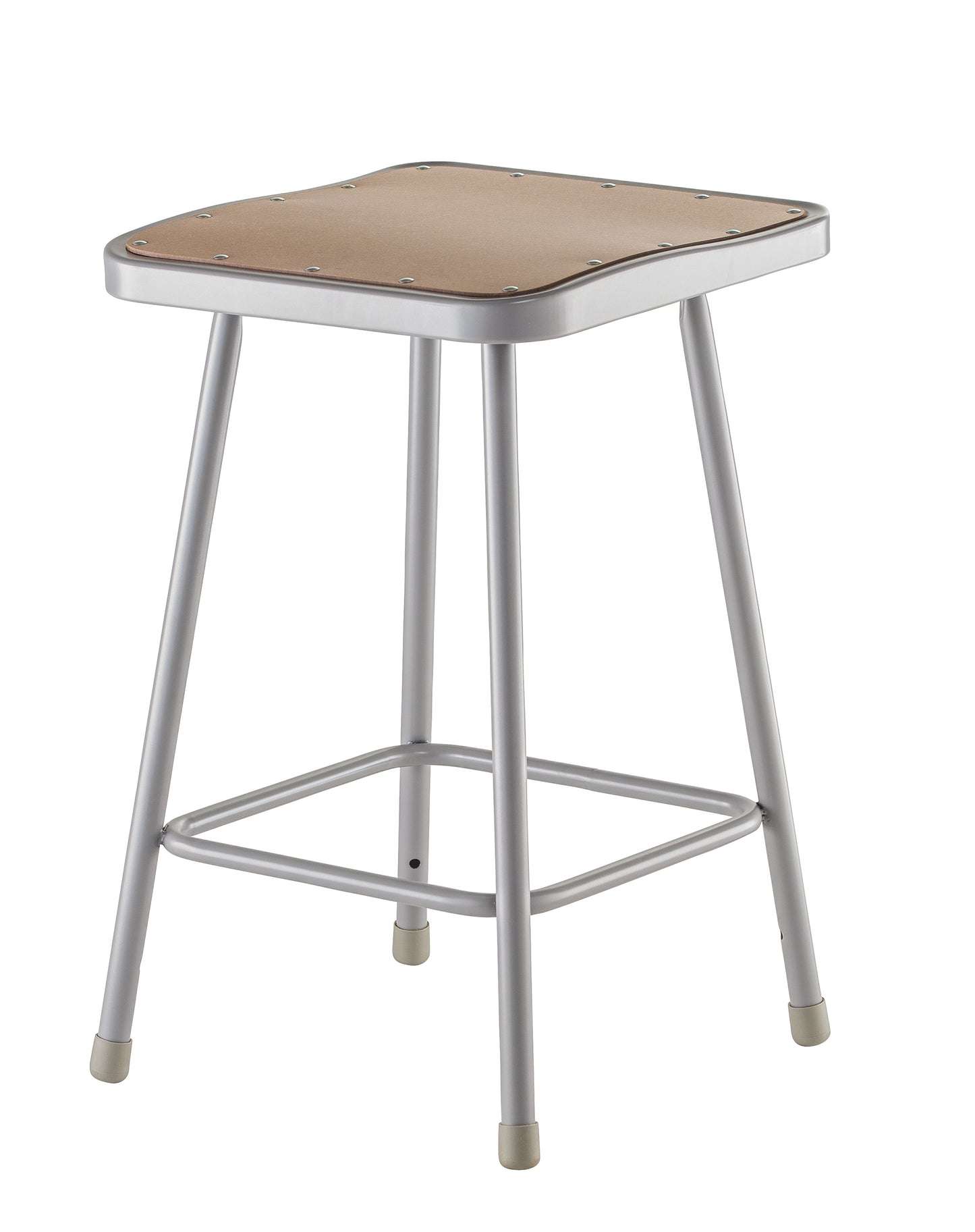 23.25" Height Heavy Duty Square Seat Steel Stool