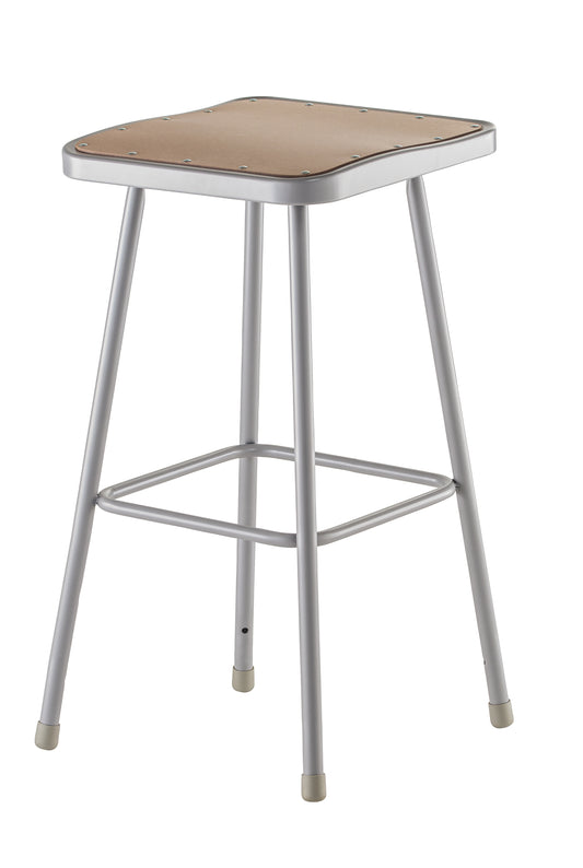 30.25" Height  Heavy Duty Square Seat Steel Stool