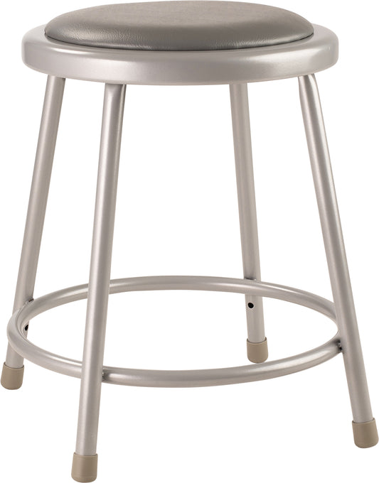 18" Heavy Duty Vinyl Padded Steel Stool