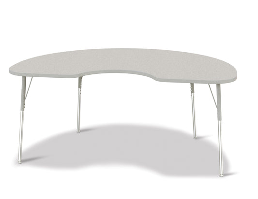 Berries Kidney Activity Table - 48" X 72", A-height - Freckled Gray/Gray/Gray