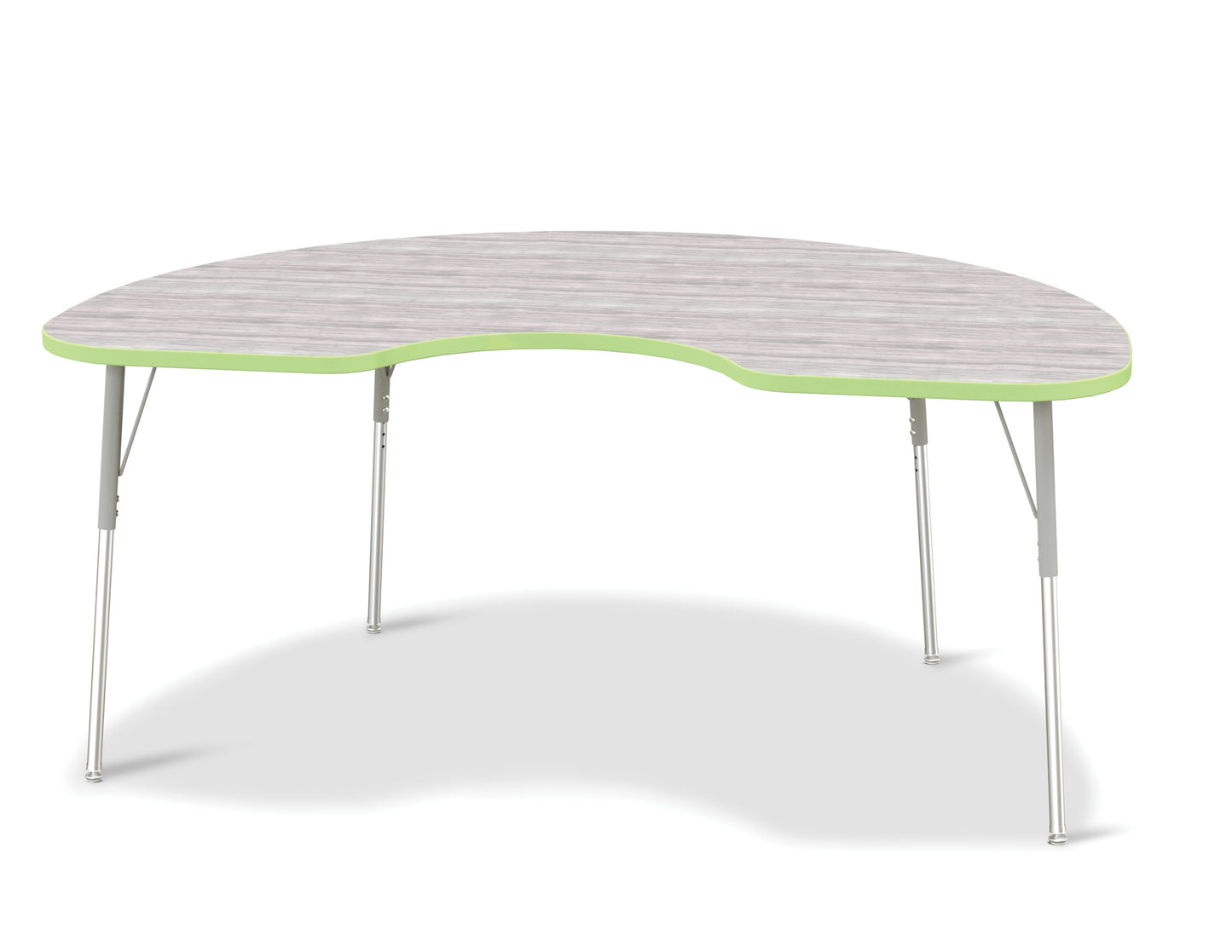 Berries Kidney Activity Table - 48" X 72", A-height - Freckled Gray/Gray/Gray