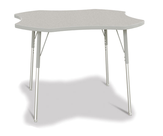 Berries Four Leaf Activity Table, A-height - Freckled Gray/Gray/Gray