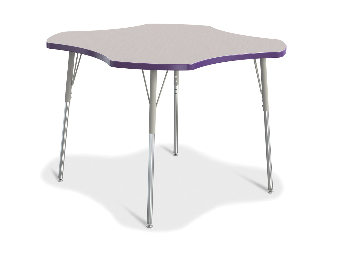 Berries Four Leaf Activity Table, A-height - Freckled Gray/Gray/Gray