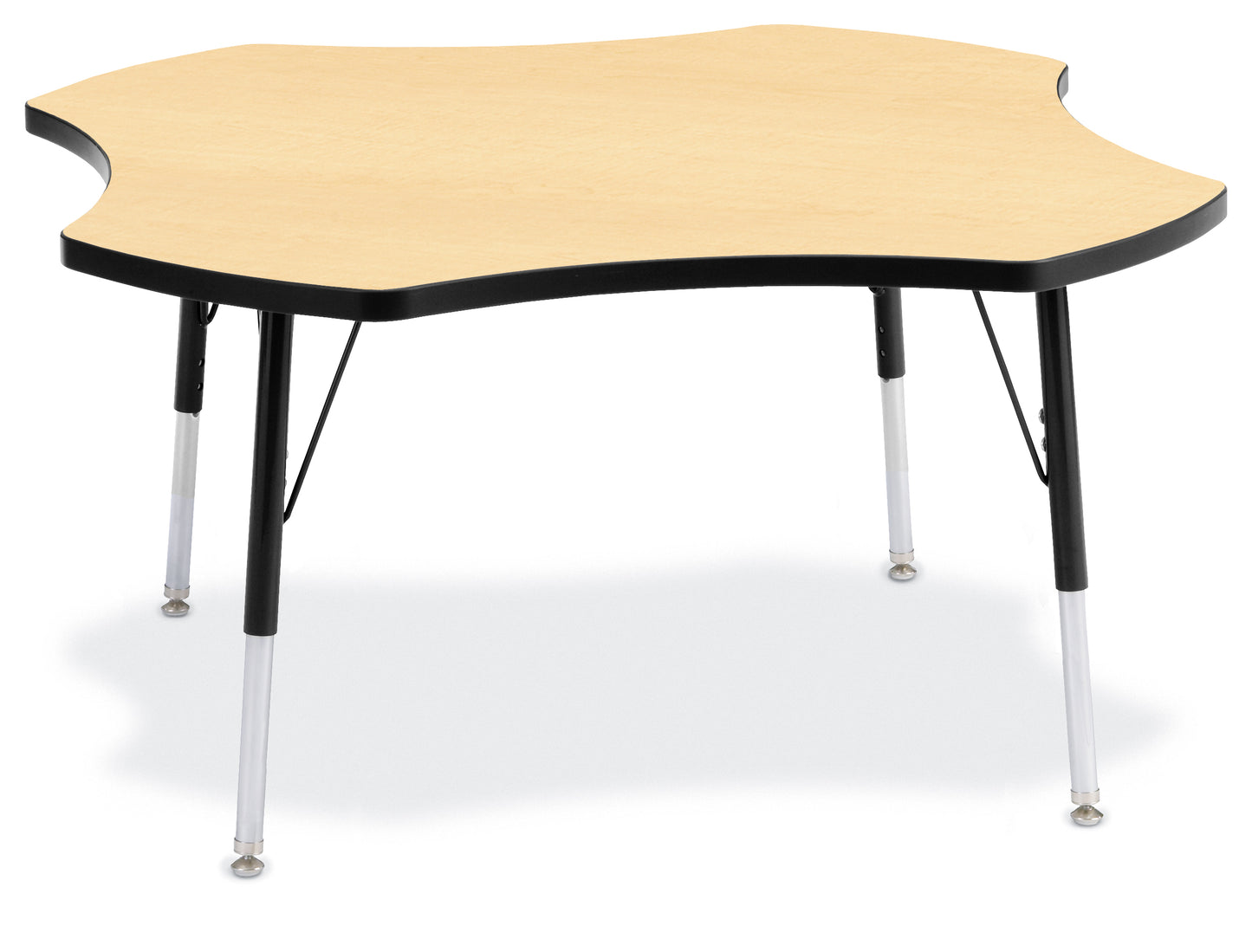 Berries Four Leaf Activity Table, A-height - Freckled Gray/Gray/Gray