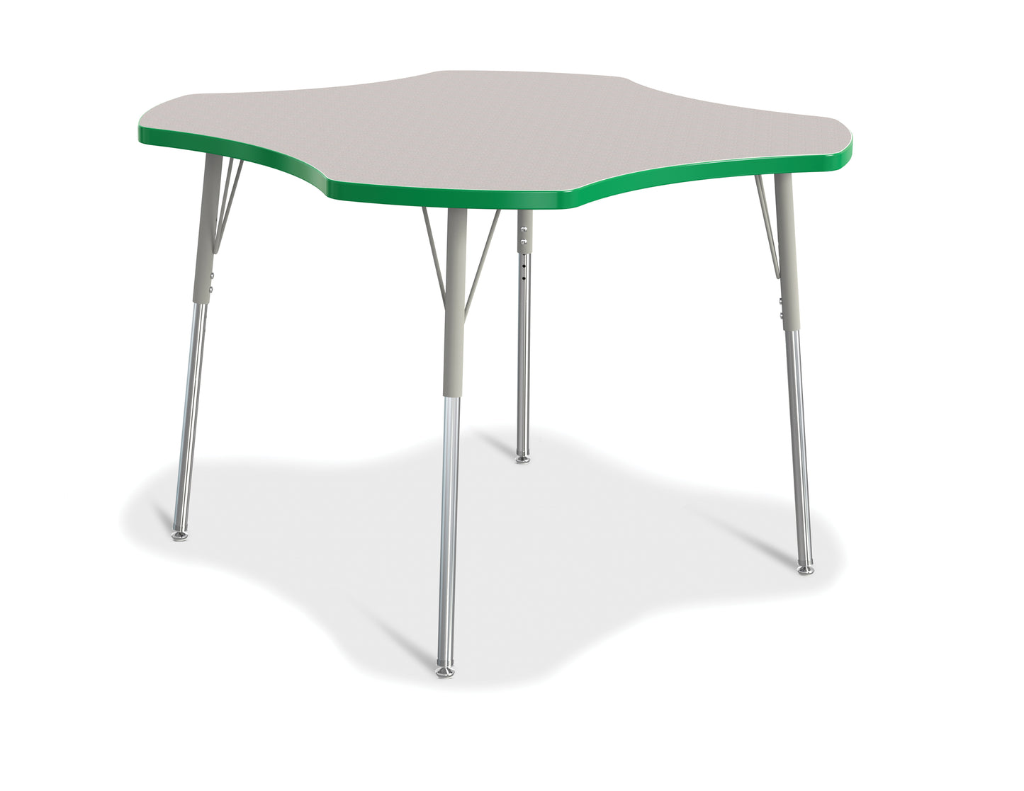 Berries Four Leaf Activity Table, A-height - Freckled Gray/Gray/Gray