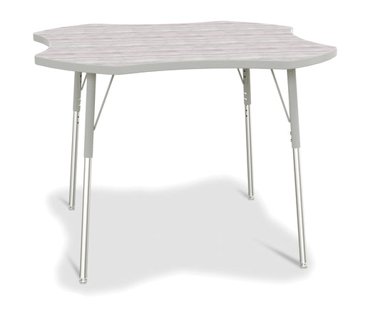 Berries Four Leaf Activity Table - A-height - Driftwood Gray/Gray/Gray