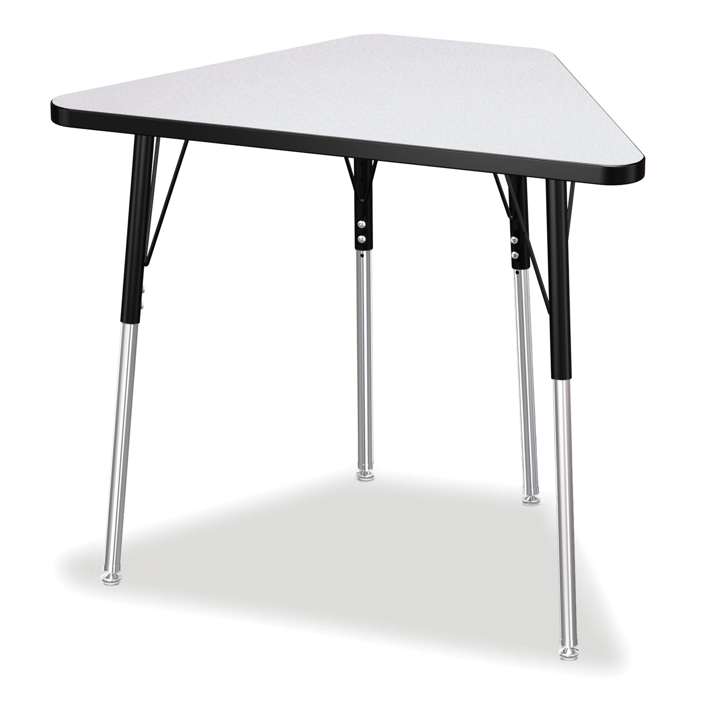 Berries Tall Trapezoid Desk - Freckled Gray/Black/Black