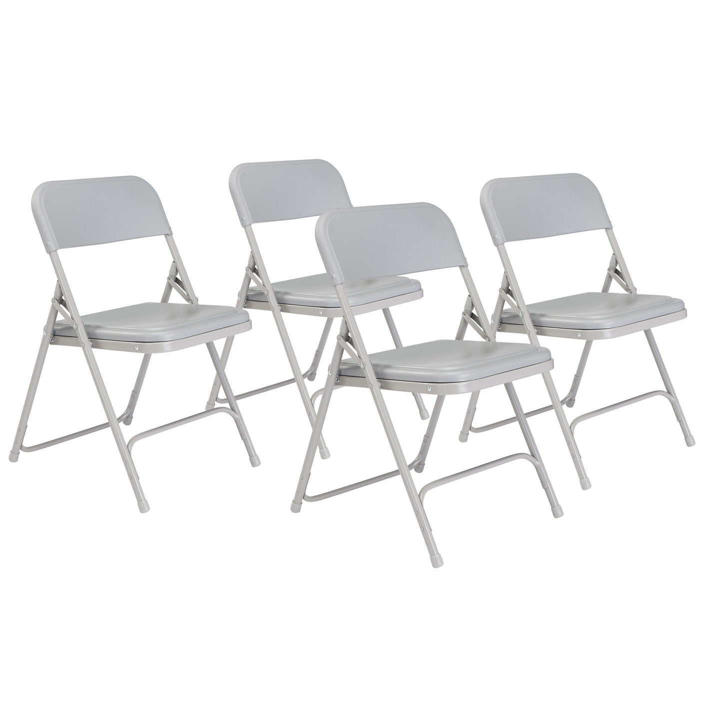 800 Series Premium Lightweight Plastic Folding Chair (Pack of 4)