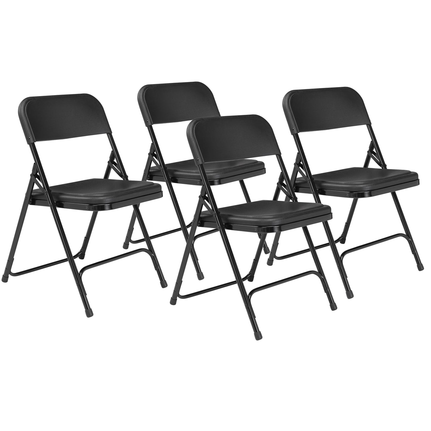 800 Series Premium Lightweight Plastic Folding Chair (Pack of 4)