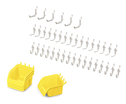 Jonti-Craft Pegboard Hooks & Bins - 43 Piece Set