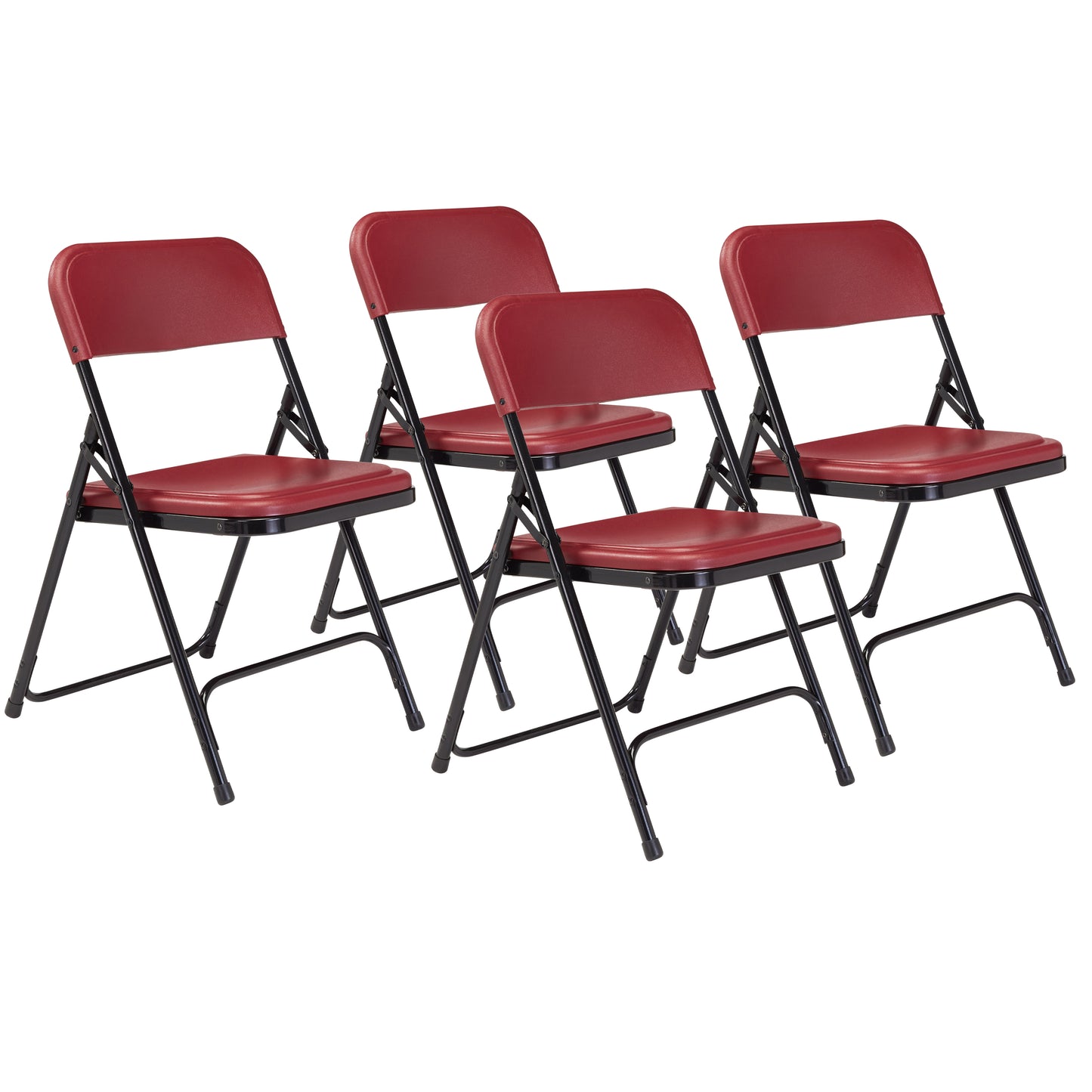 800 Series Premium Lightweight Plastic Folding Chair (Pack of 4)