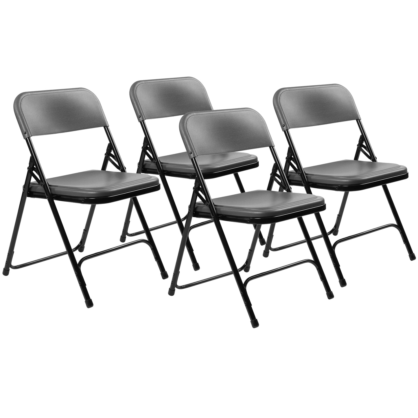 800 Series Premium Lightweight Plastic Folding Chair (Pack of 4)