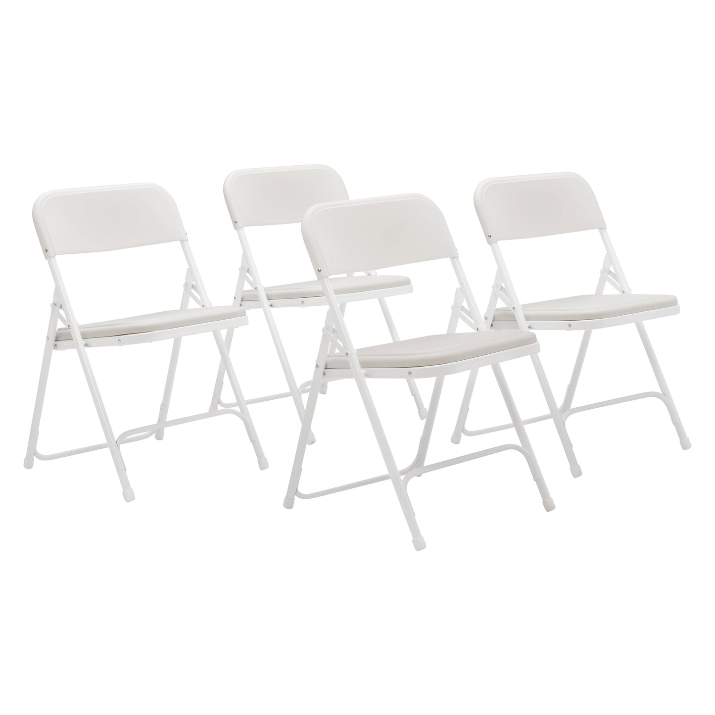 800 Series Premium Lightweight Plastic Folding Chair (Pack of 4)