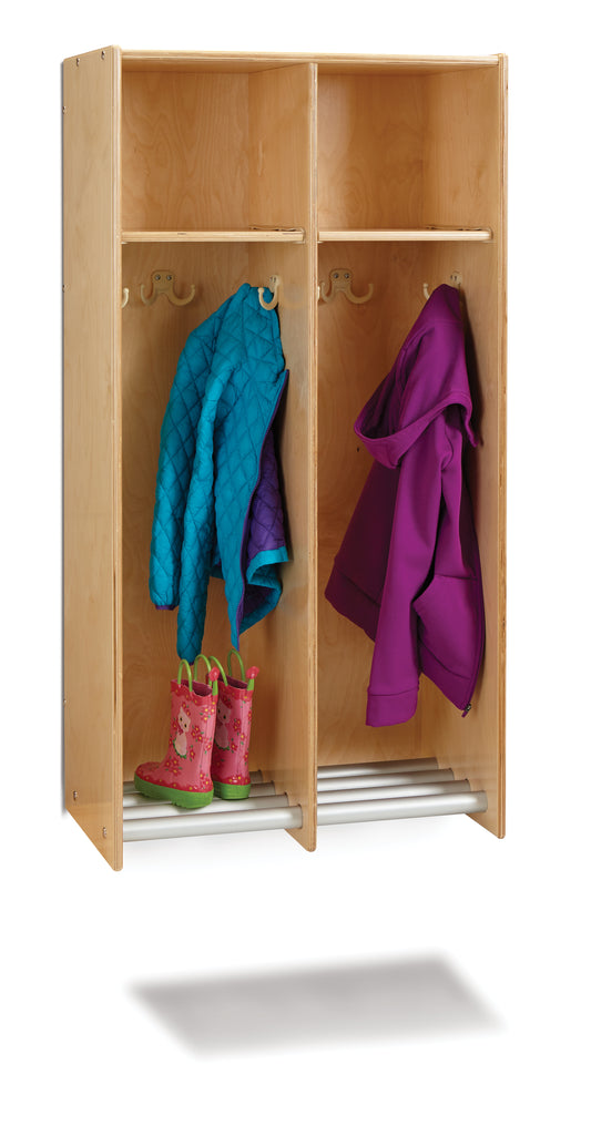 Jonti-Craft 2 Section Hanging Locker - without Tubs