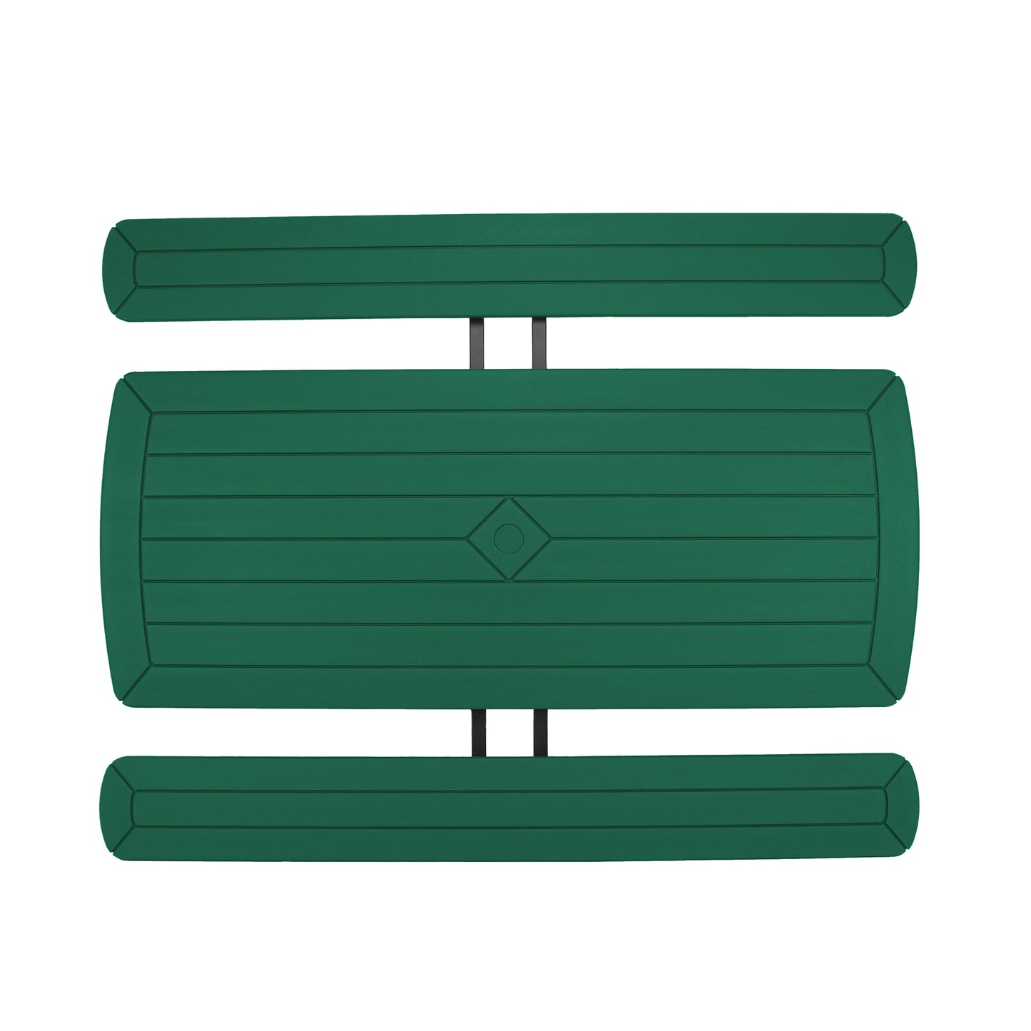 Blow Molded Picnic Table- Green