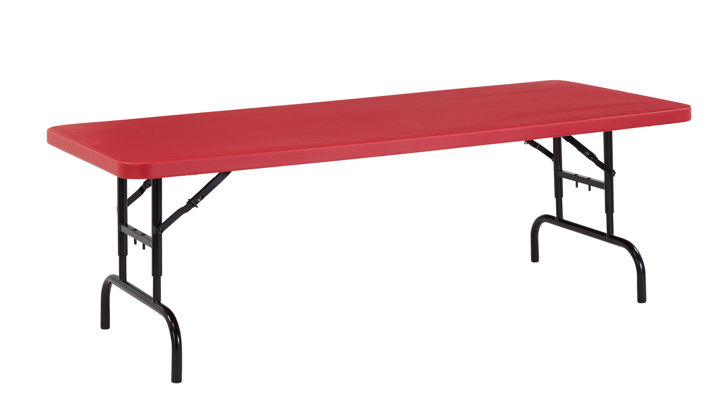 30 x 72 Height Adjustable Heavy Duty Folding Table