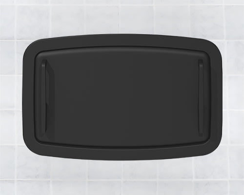 Matte Black Horizontal Recessed-Mounted Changing Station