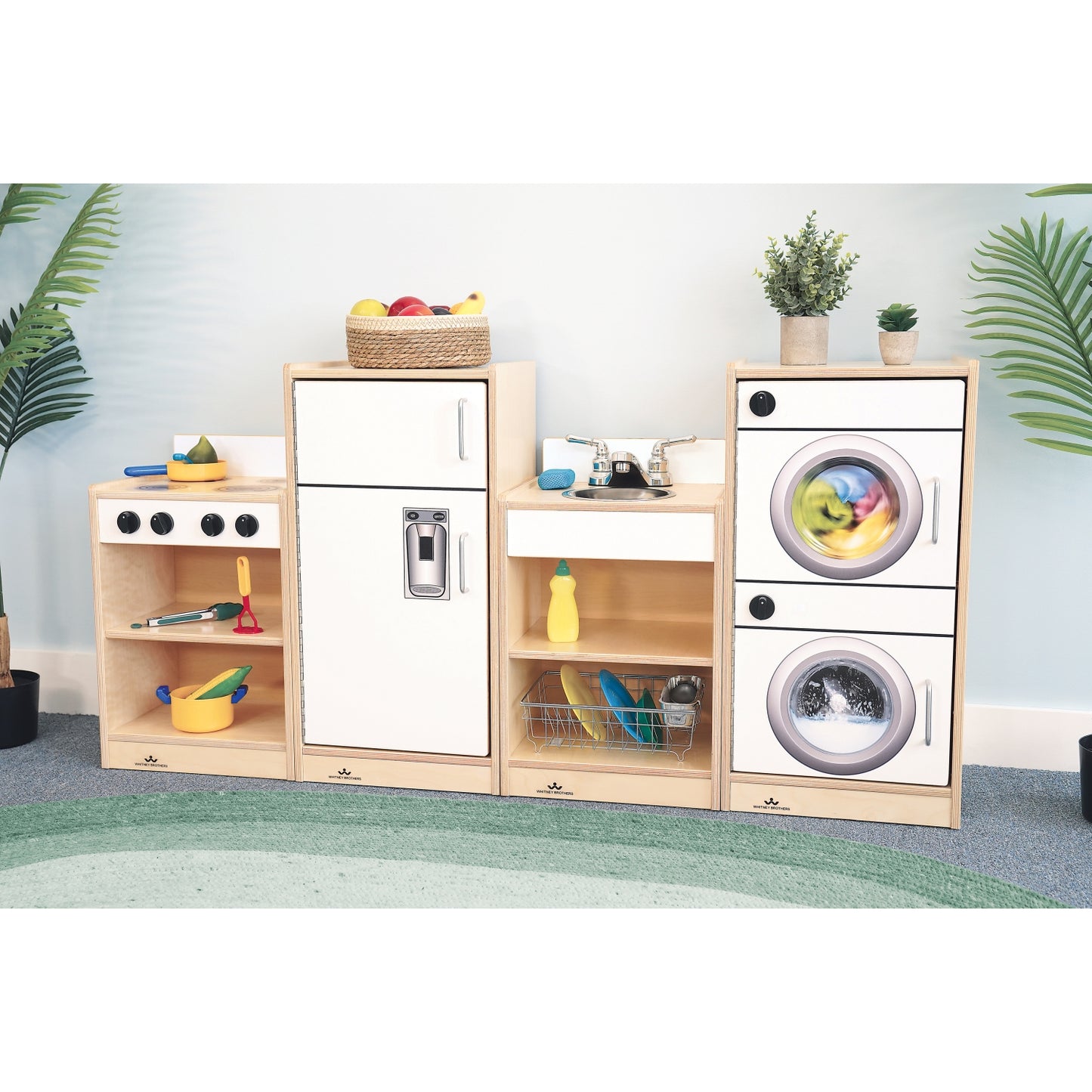 Let's Play Toddler Kitchen Ensemble - White