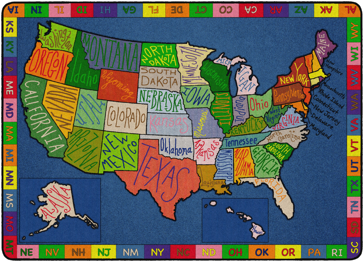 MY AMERICA DOODLE MAP