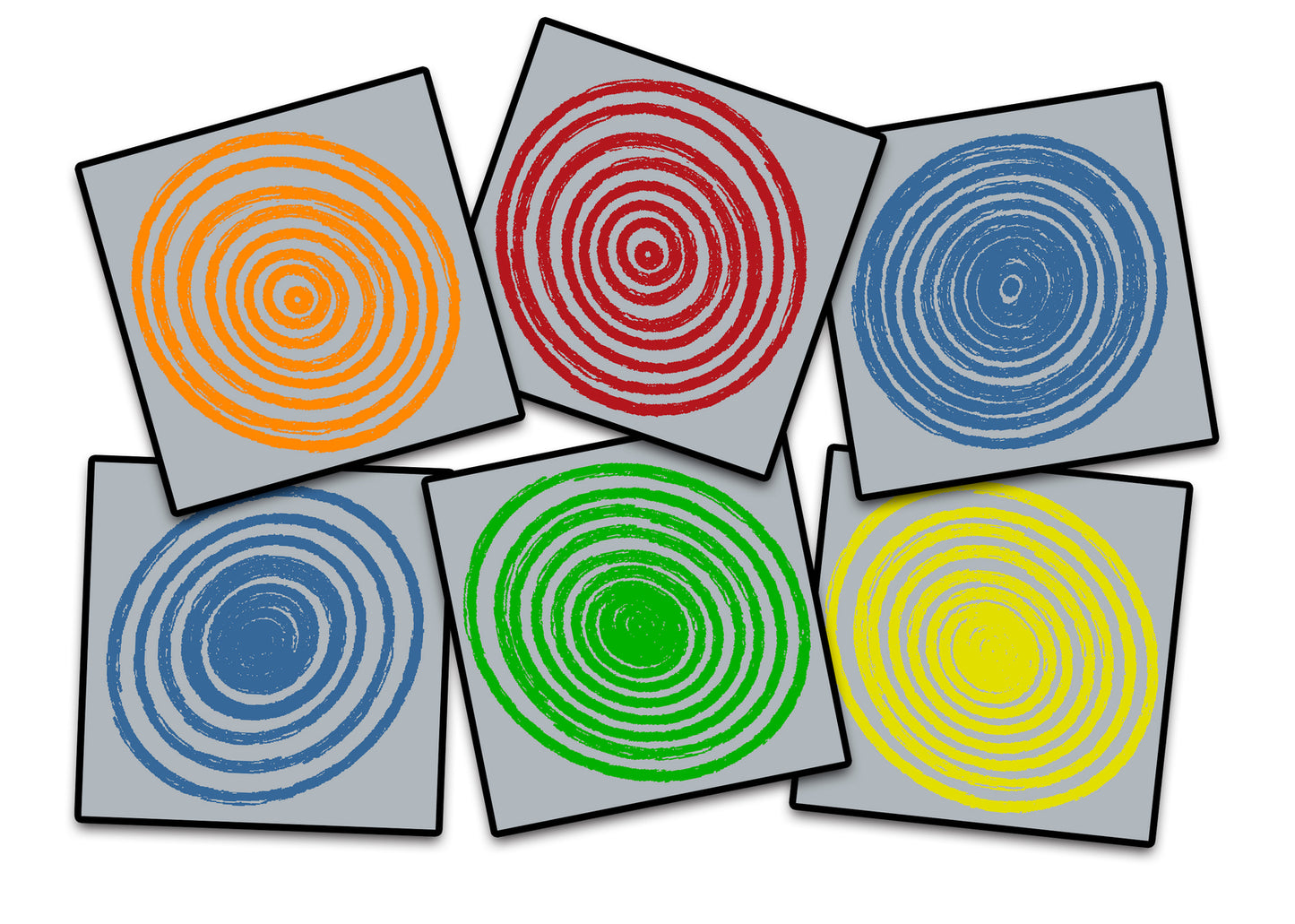 CIRCLES GREY MULTI (SET OF 6)