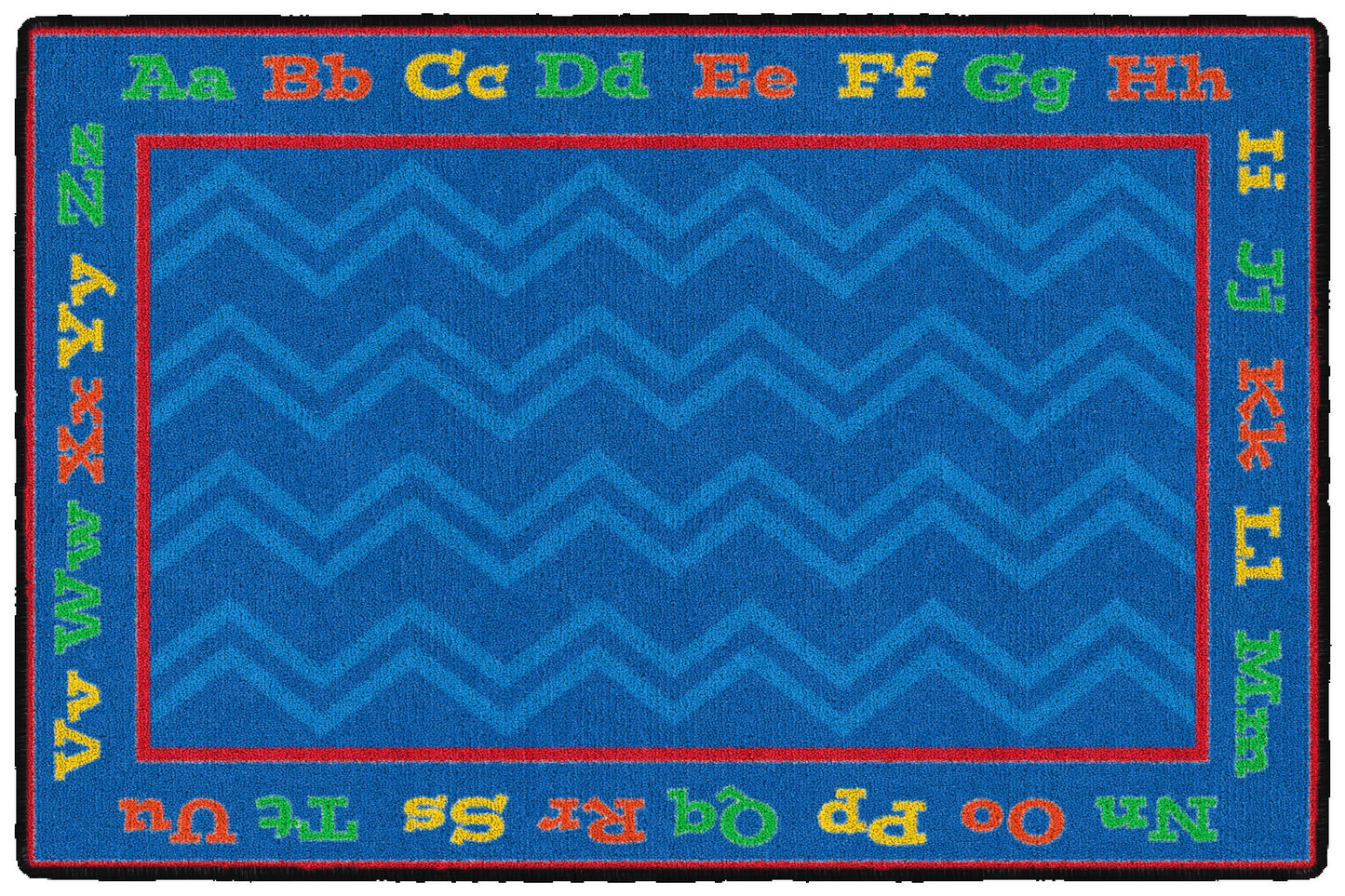 BLUE CHEVRON MAT