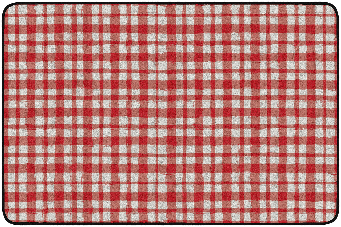 WATERCOLOR GINGHAM RED